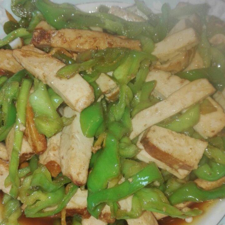 青椒炒豆腐干