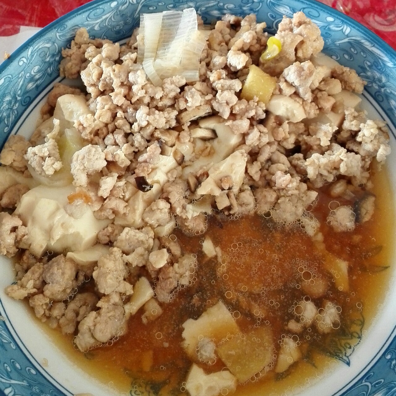 肉末蒸豆腐
