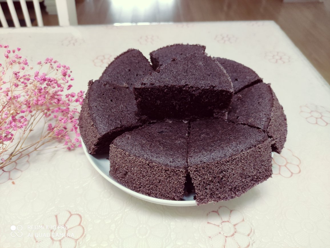 健康美味的黑米糕