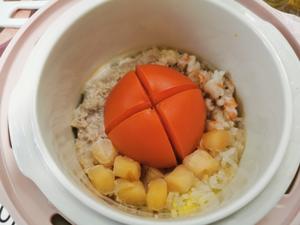 宝宝番茄干贝虾仁肉末焖饭的做法 步骤8