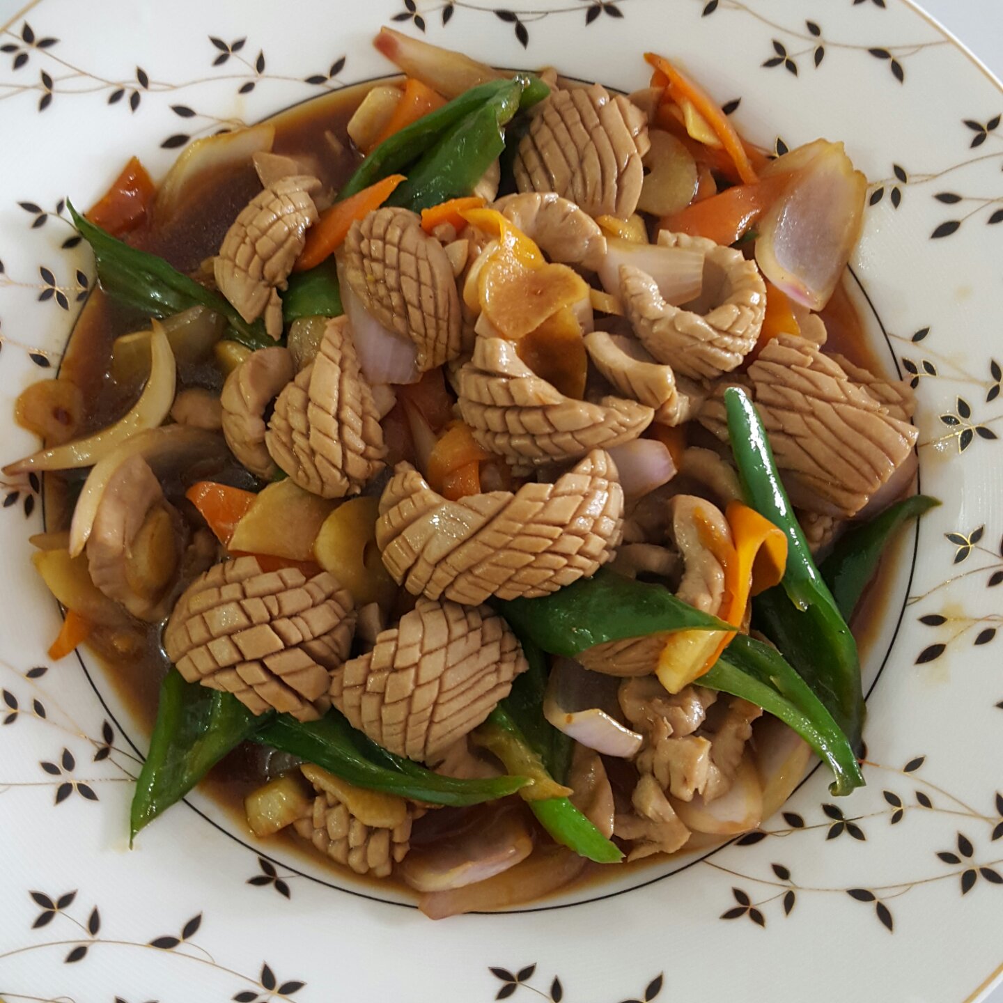 白羊座mq做的爆炒腰花