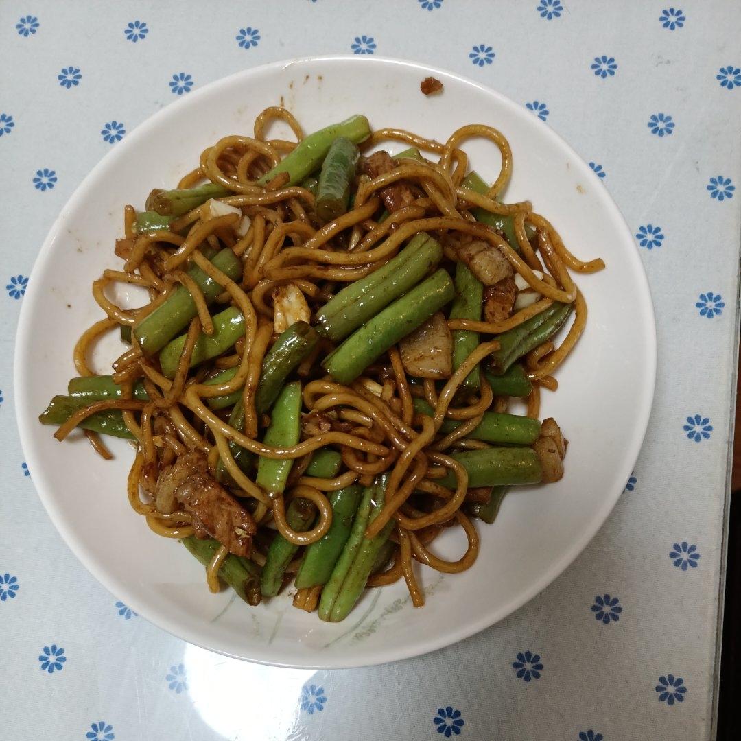 地道老北京扁豆焖面 豆角焖面 太好吃小心吃撑哦