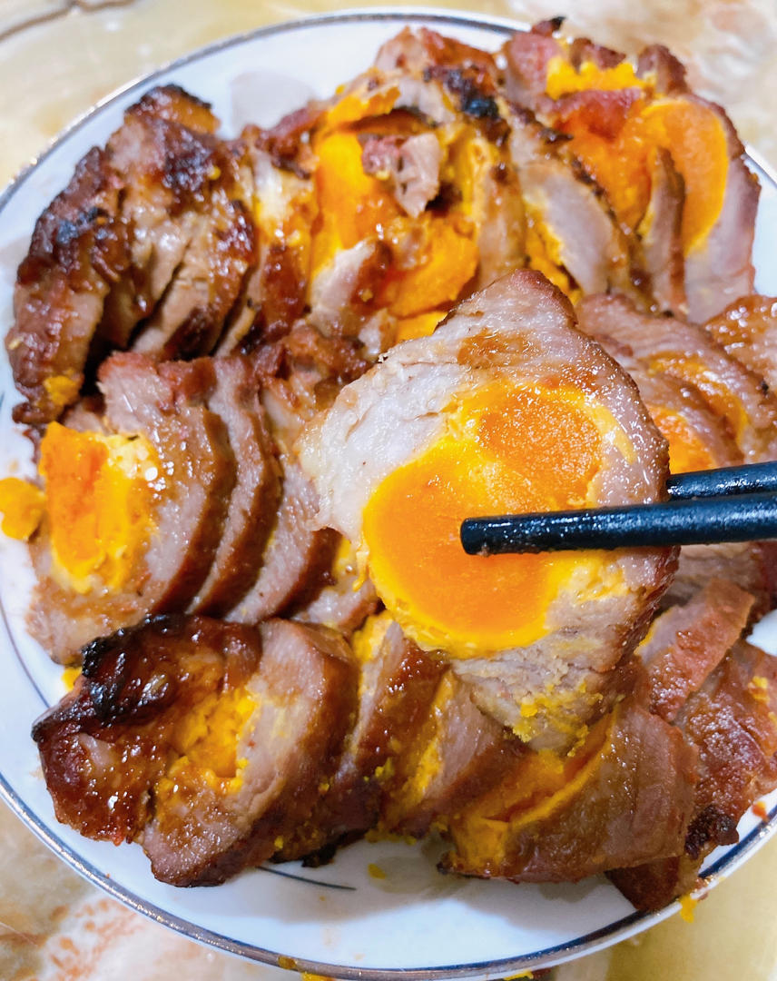 咸蛋黄叉烧/铜钱叉烧【松下压力锅】