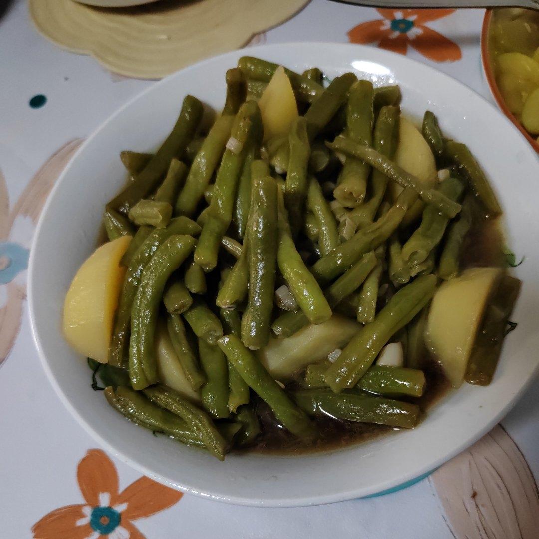 豆角炖土豆极简版💜