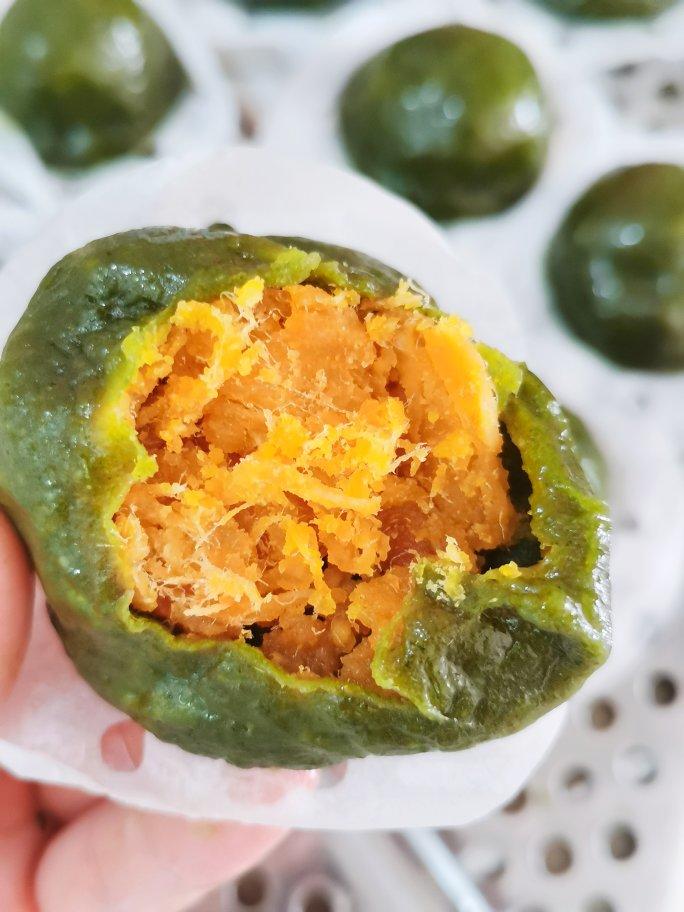 《Tinrry+》咸蛋黄肉松青团+红豆沙青团