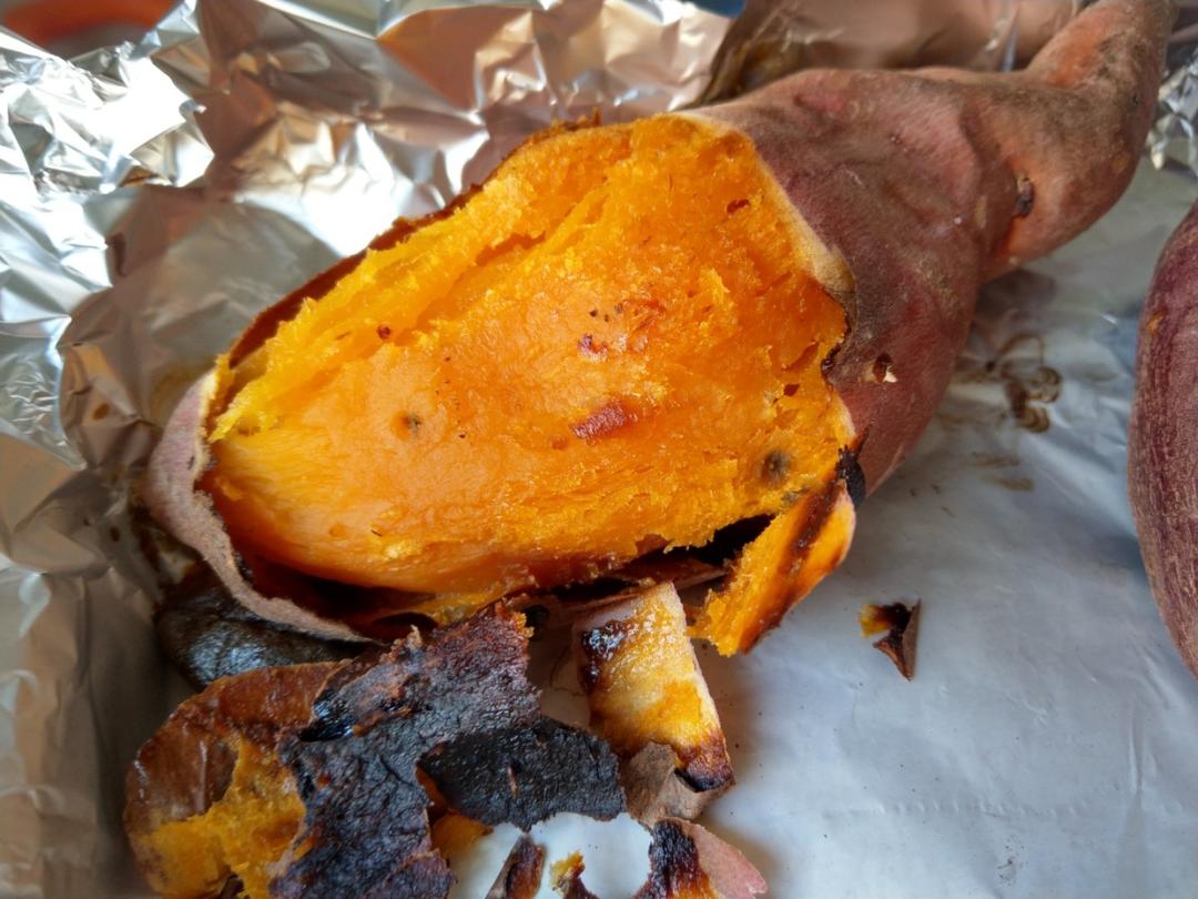 【烤箱版烤红薯】