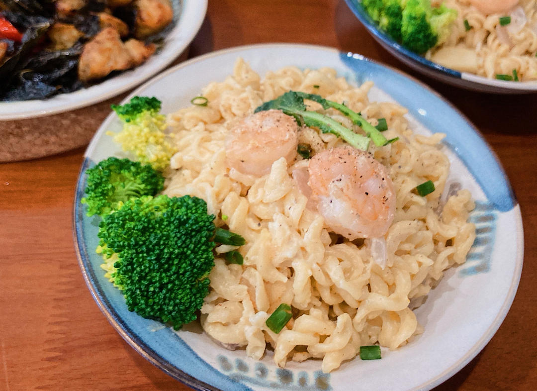 简易版奶油意面