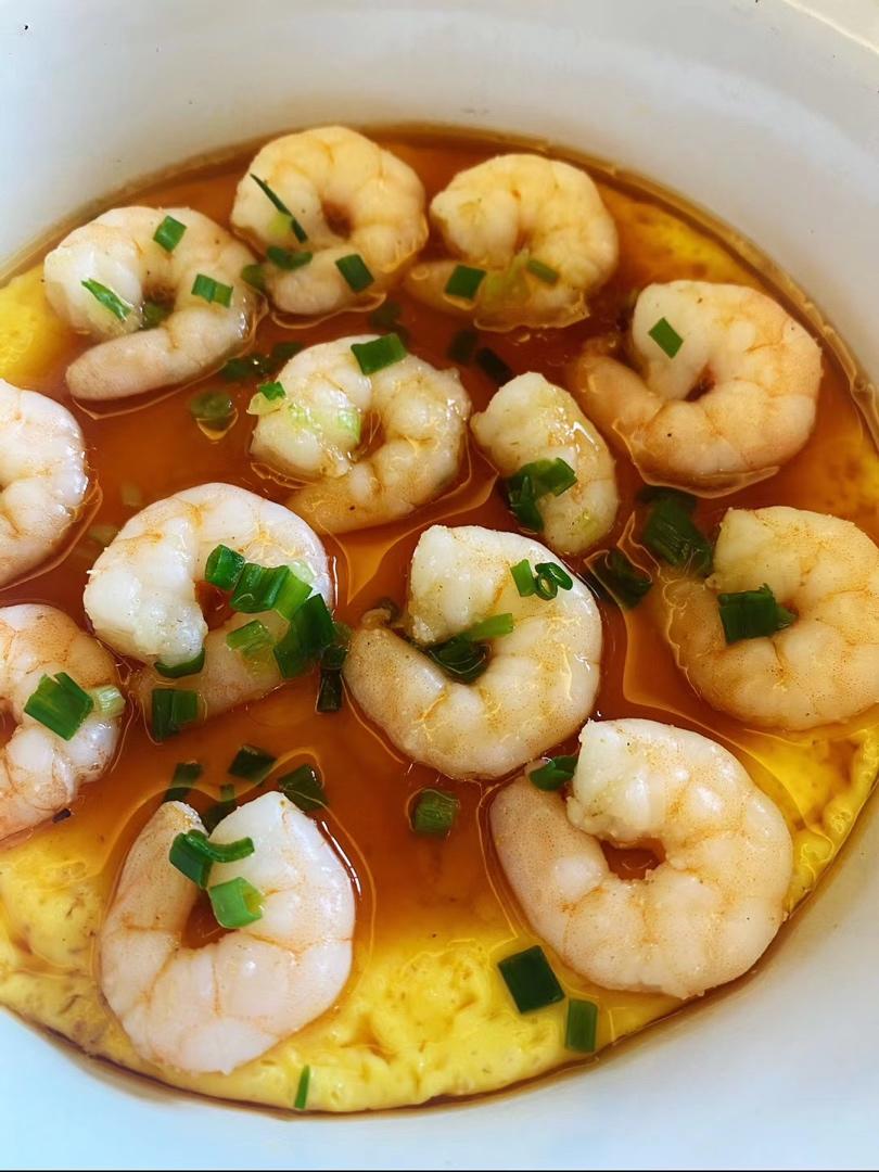 巨好吃的虾仁🍤水蒸蛋