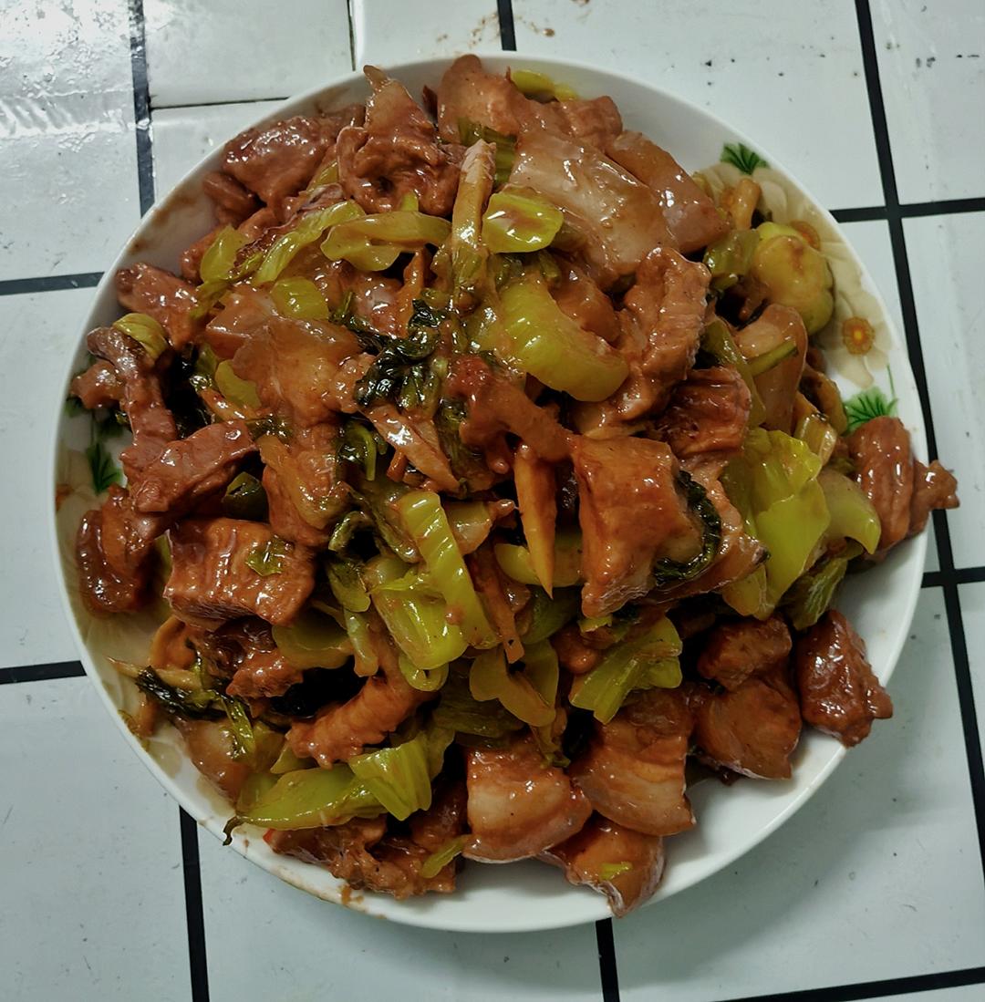 客家咸菜焖猪肉