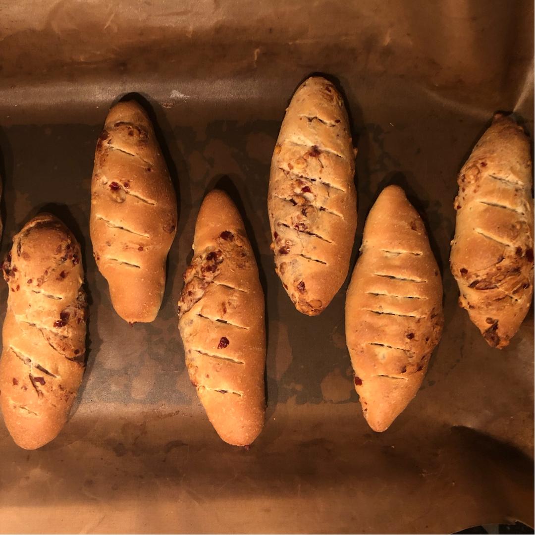 全麦核桃包～软欧包