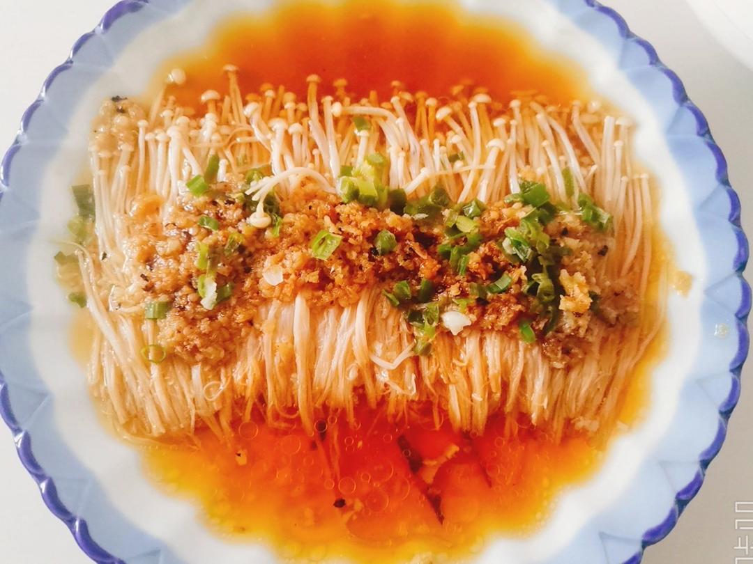 蒜蓉蒸金针菇