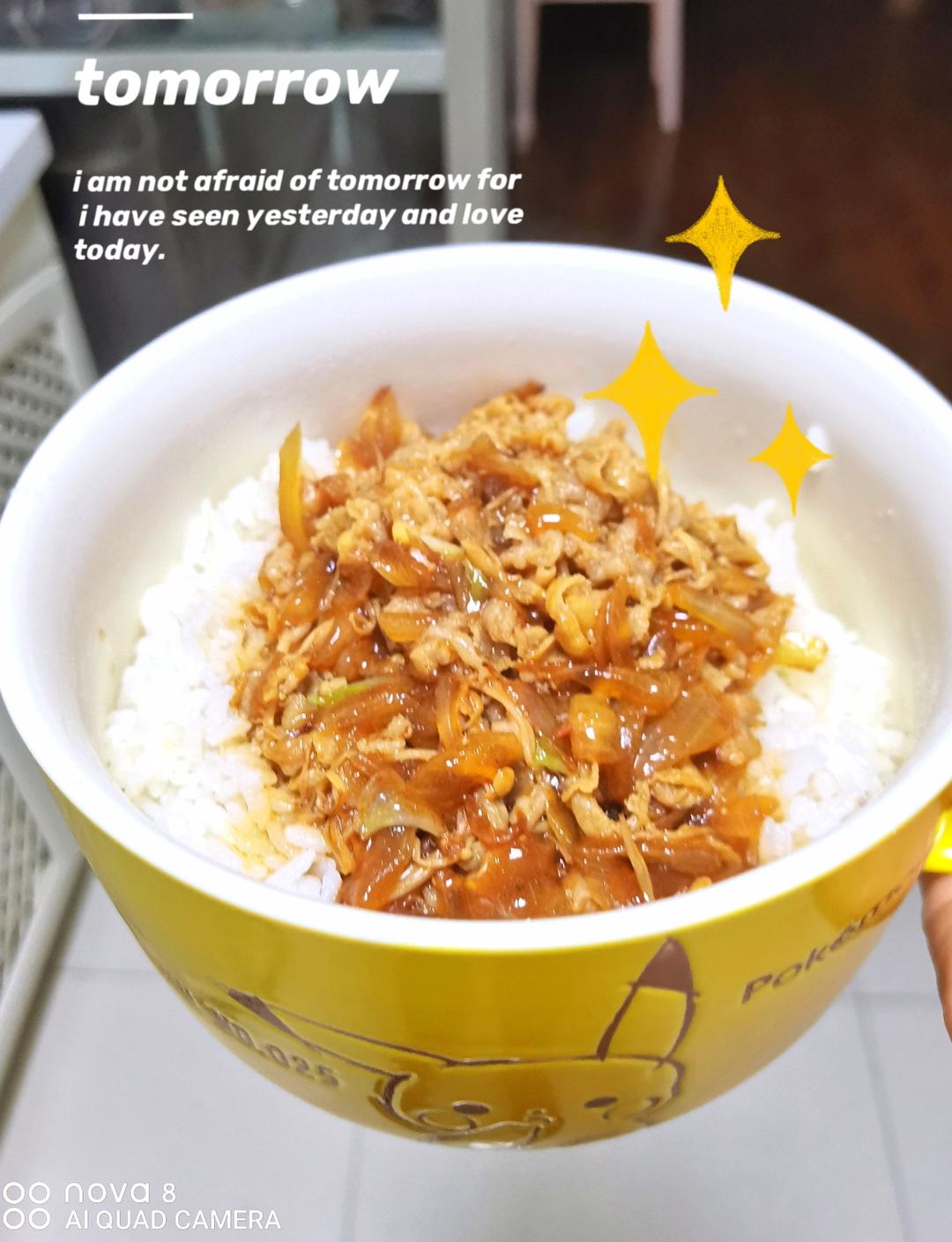 💕100%成功!!!🍱招牌肥牛饭专门店秘方·秒杀日本吉野家食其家！日式多汁牛肉饭 /嫩肥牛盖饭/牛肉饭/肥牛丼（超简单快速完美版）✨