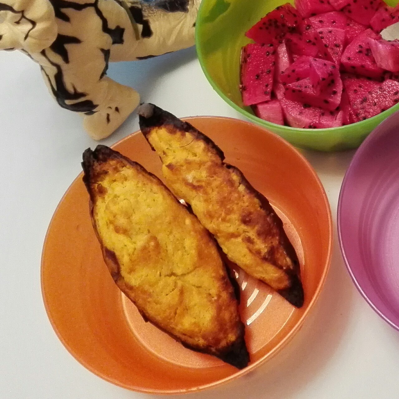 奶油芝士焗番薯