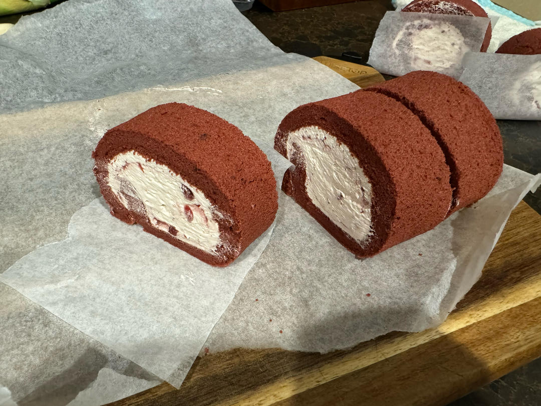 红丝绒蛋糕卷（超详细）