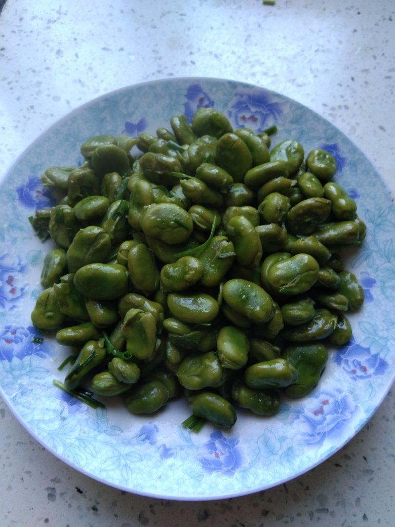 葱炒蚕豆