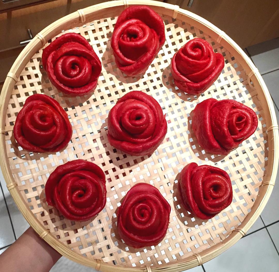 玫瑰花馒头