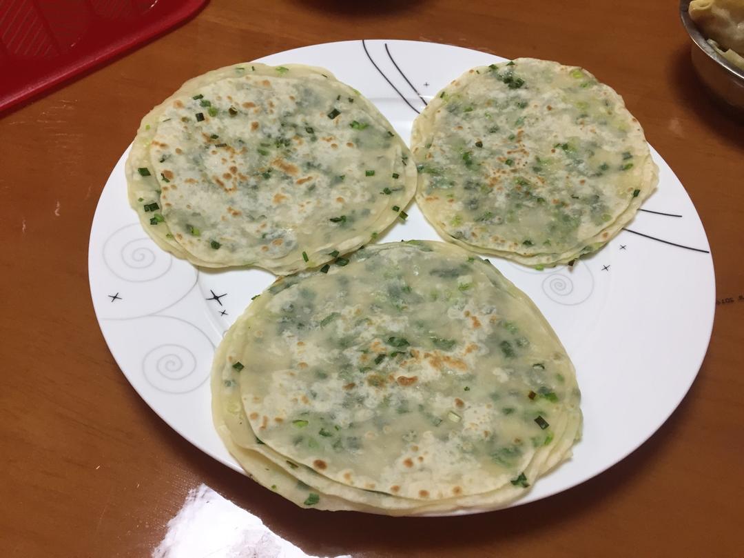 饺子皮葱油饼