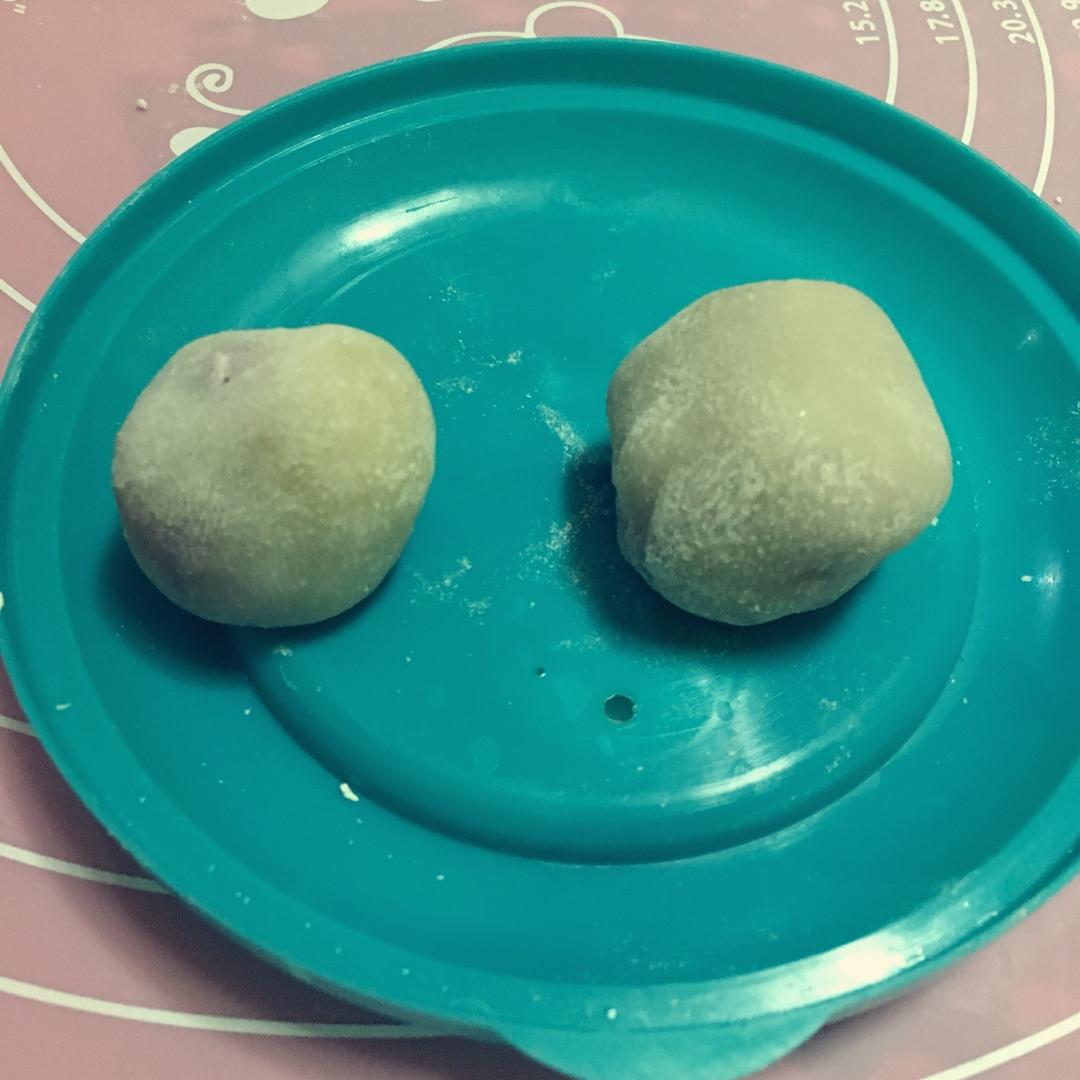 给自己的减肥餐-紫薯糯米糍