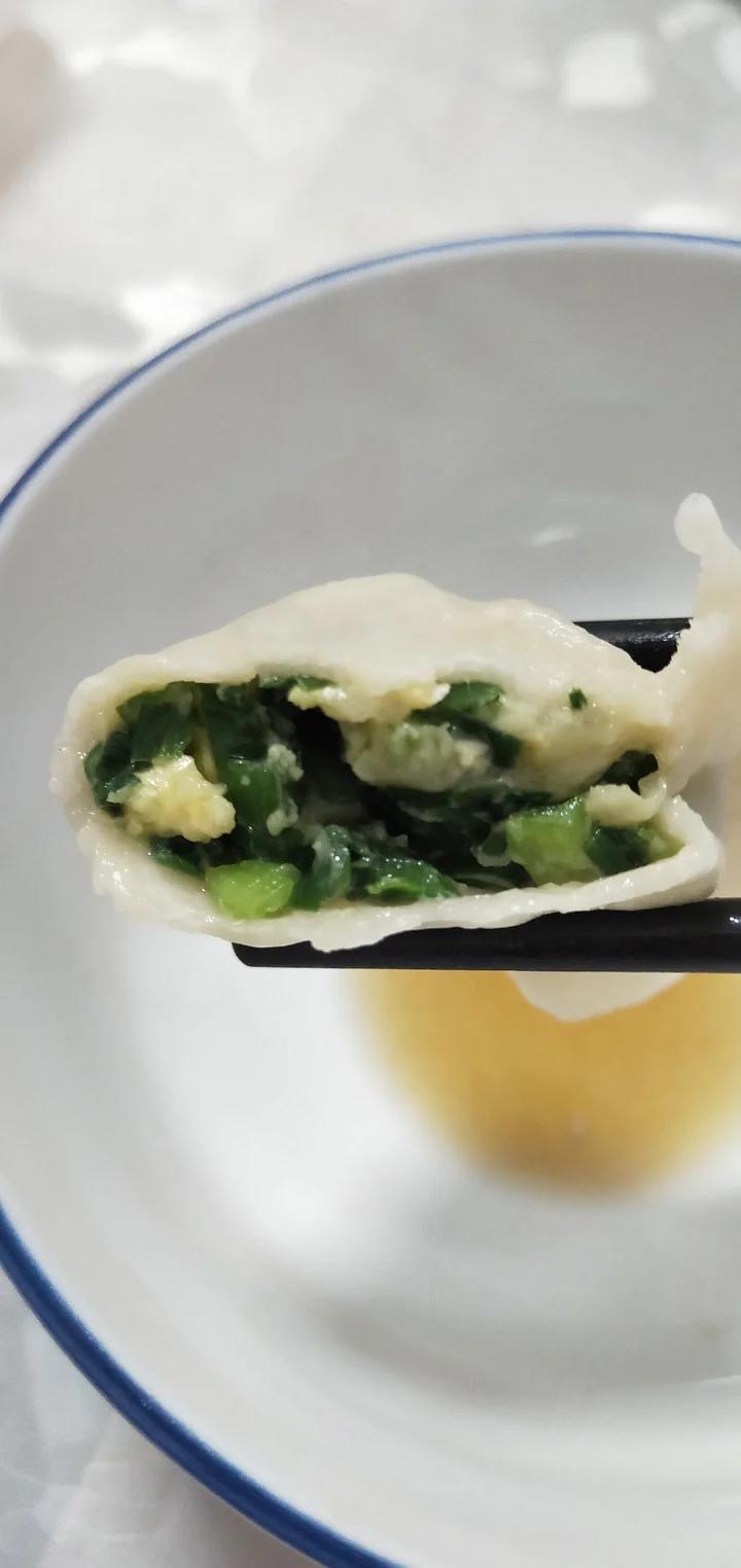鱼肉韭菜水饺
