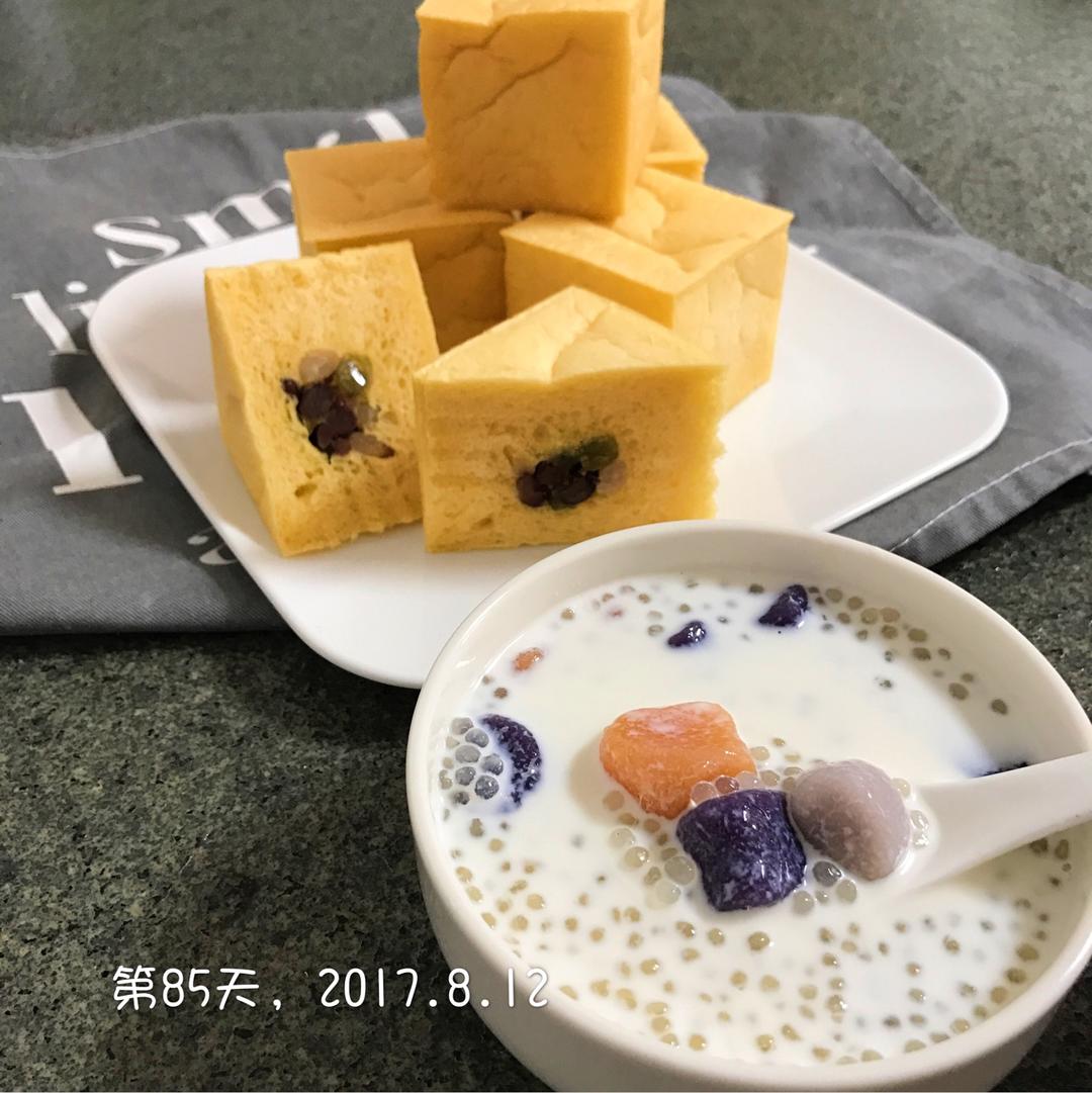 上班族的福音---冷藏末发酵的南瓜蜜豆小方包