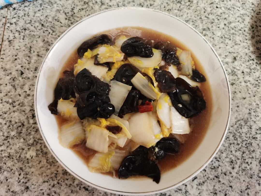 开胃下饭菜！醋溜白菜木耳