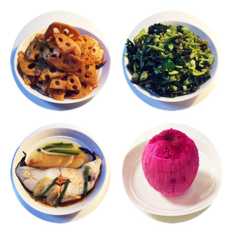 译家三口（鸦片鱼、空心菜、莲藕）20160905