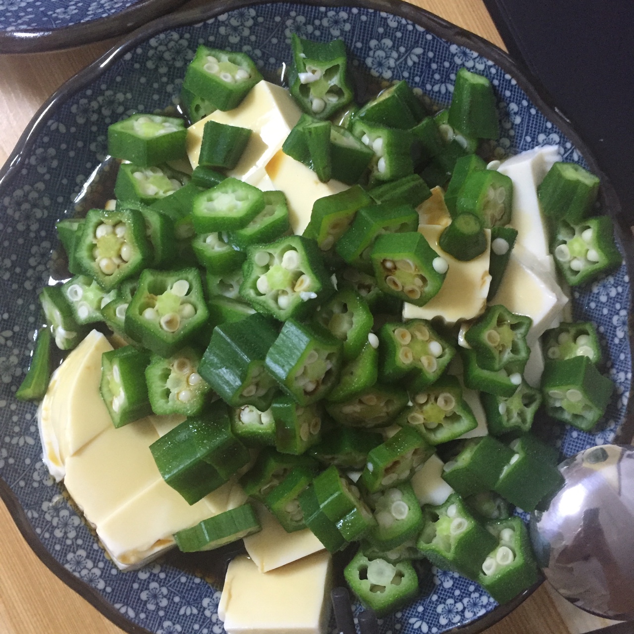 秋葵嫩豆腐&秋葵存储小方法