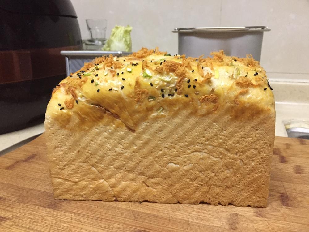 香葱肉松手撕吐司