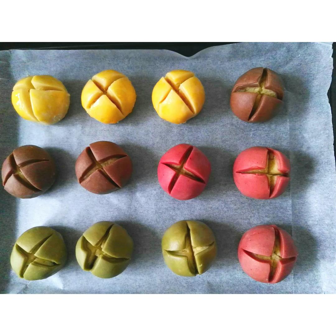 花开富贵之四种口味的椰蓉开口酥