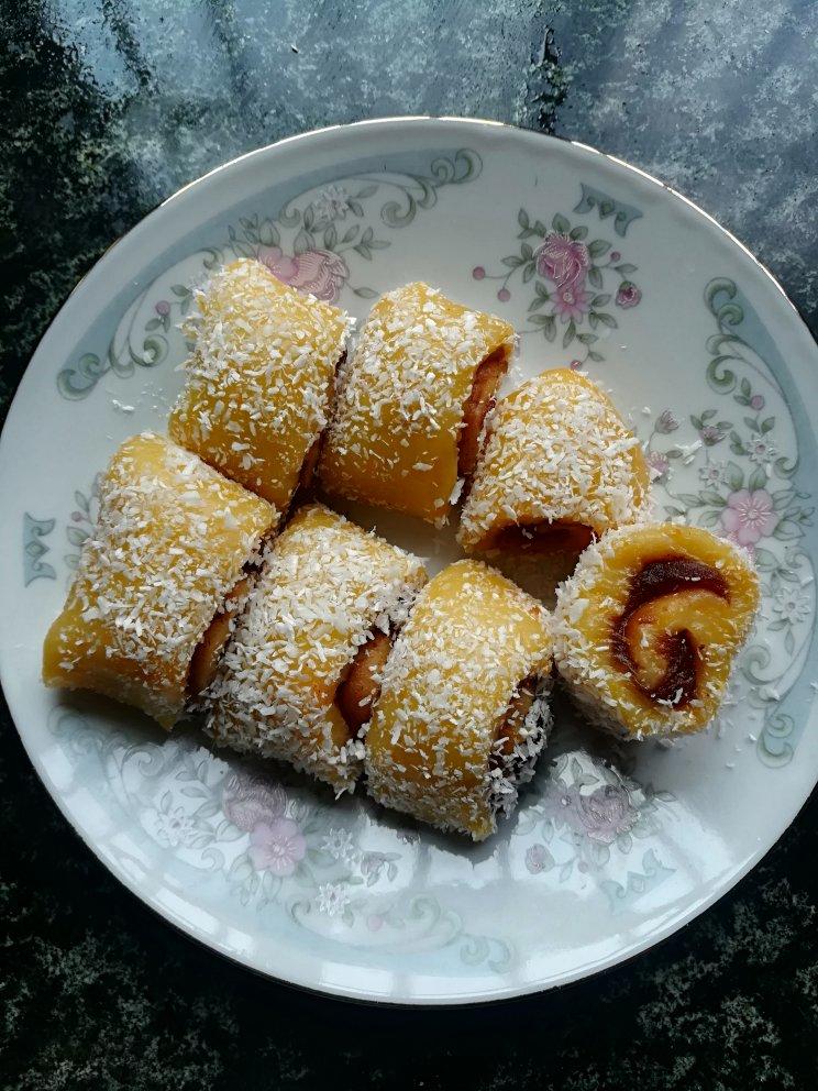 零难度南瓜糯米卷！