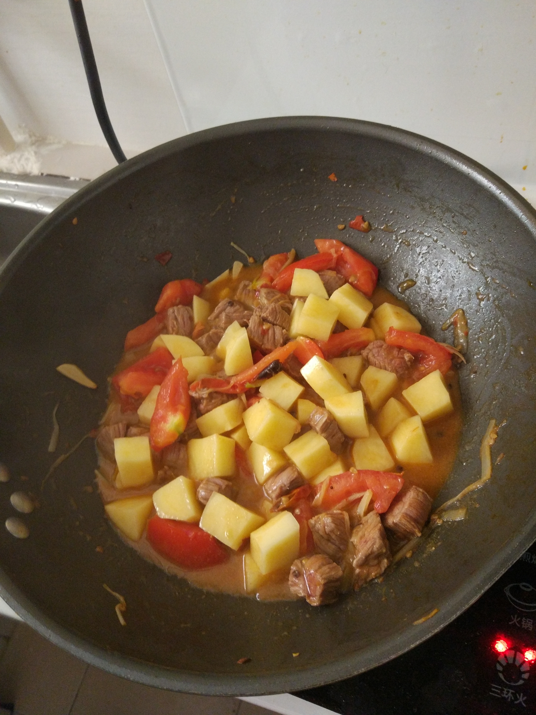 番茄土豆炖牛肉的做法 步骤6