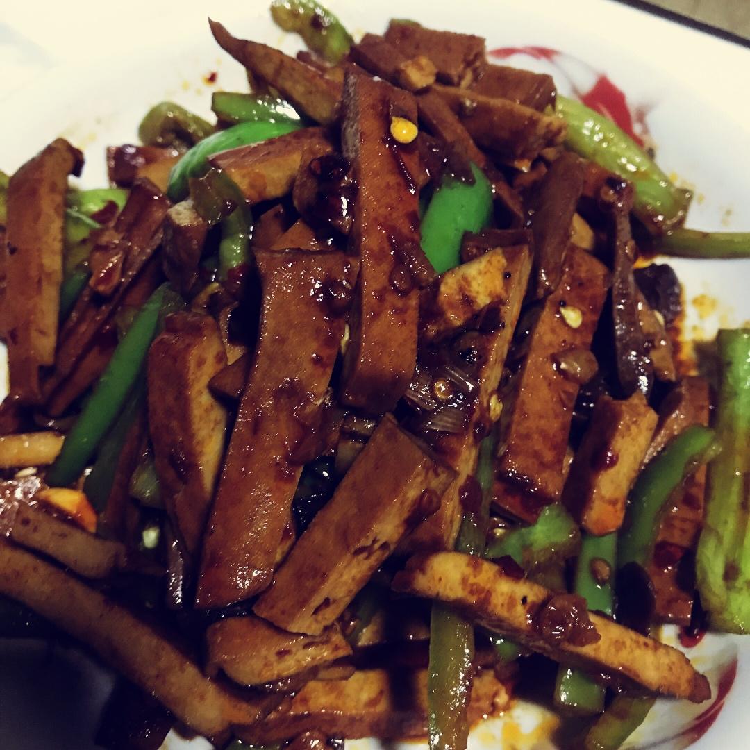 青椒豆腐干