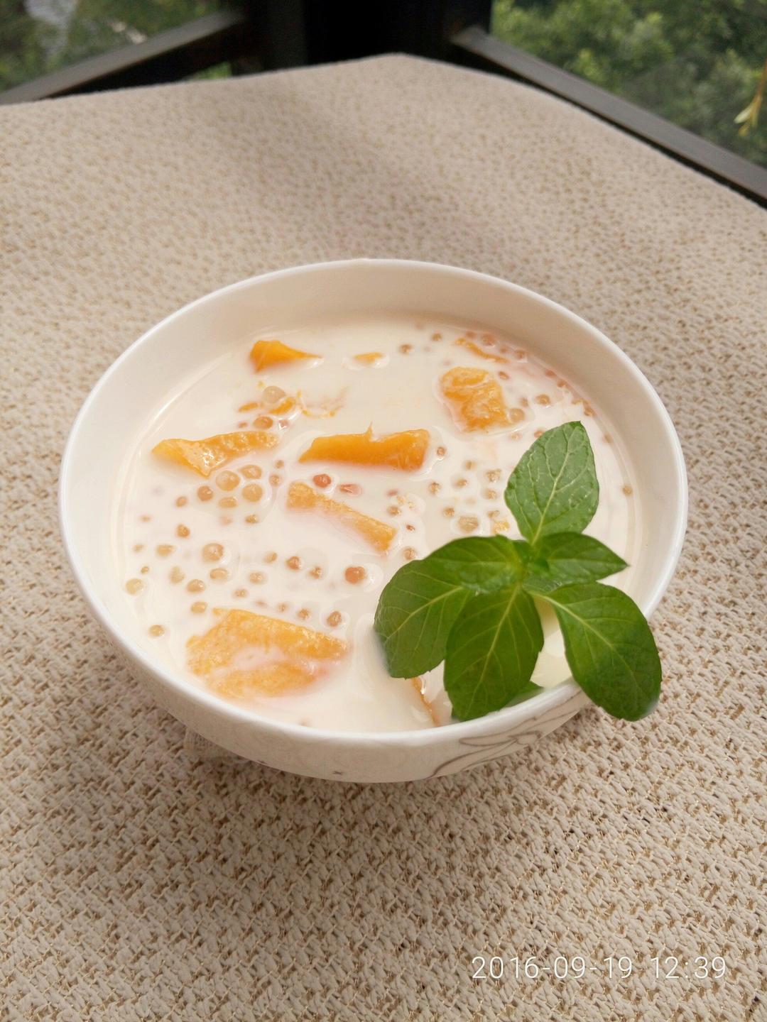 芒果西米露的做法
