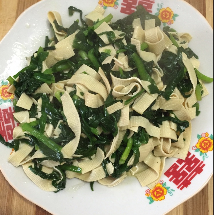 韭菜炒干豆腐