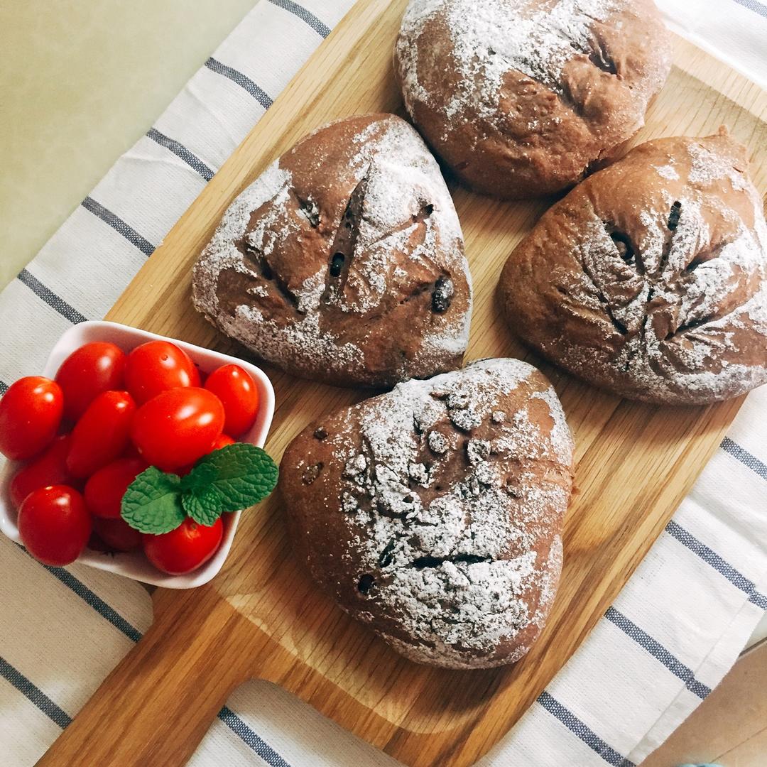 巧克力蔓越莓软欧 Rano Bread