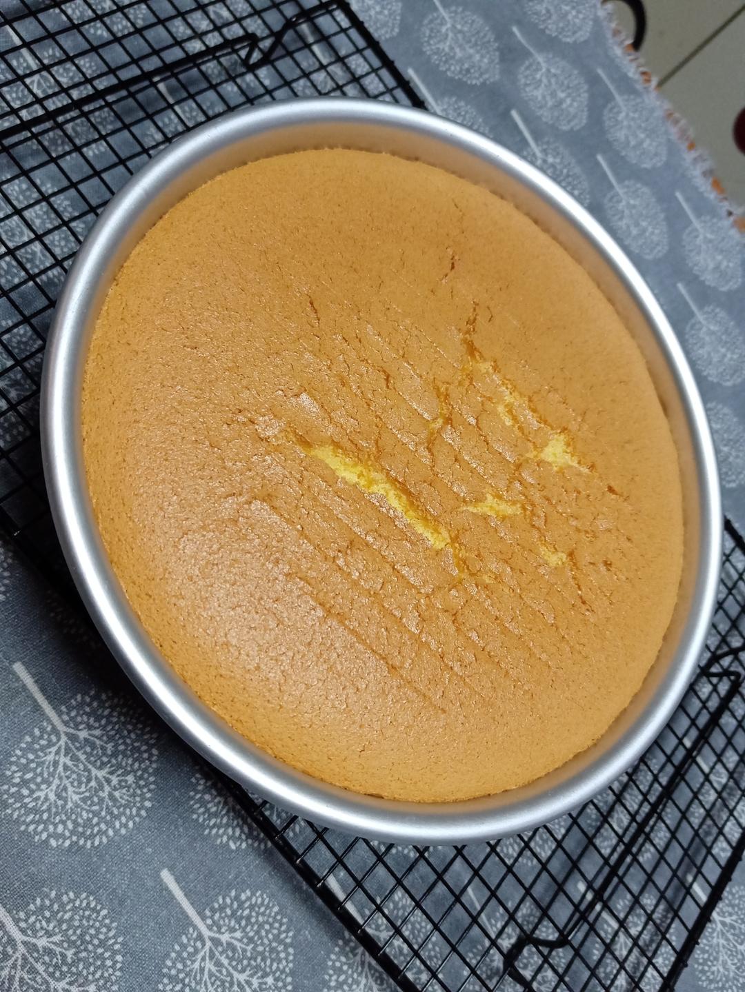 8寸戚风蛋糕（完美不开裂）