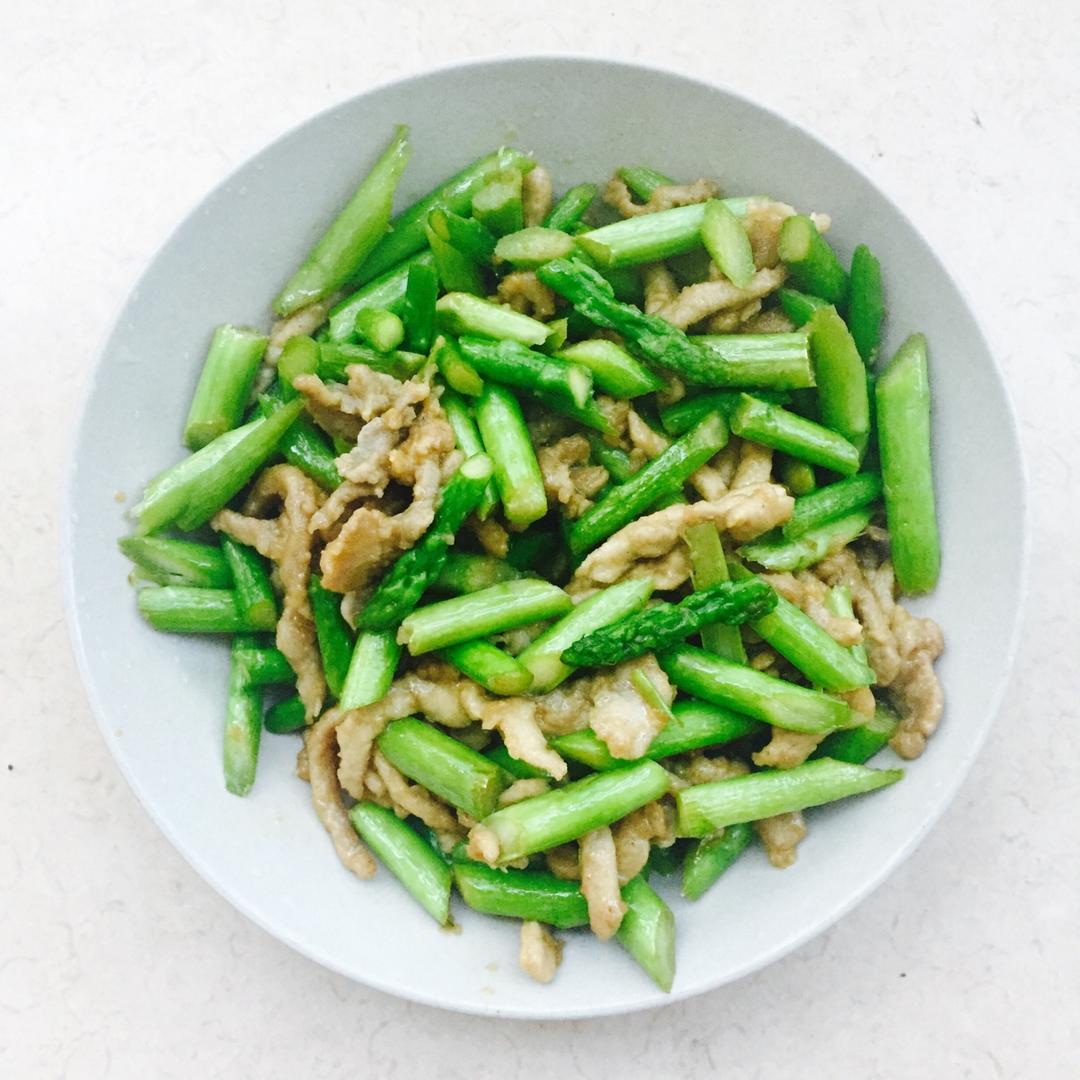 juliajue做的芦笋炒肉