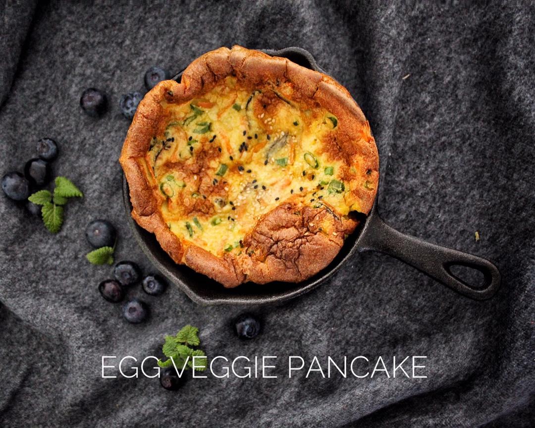 🍳鸡蛋蔬菜饼的高级做法【Egg Veggie Pancake 】的做法