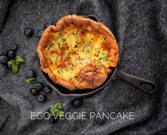 🍳鸡蛋蔬菜饼的高级做法【Egg Veggie Pancake 】
