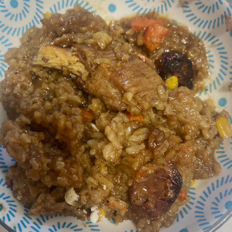 【排骨焖饭】