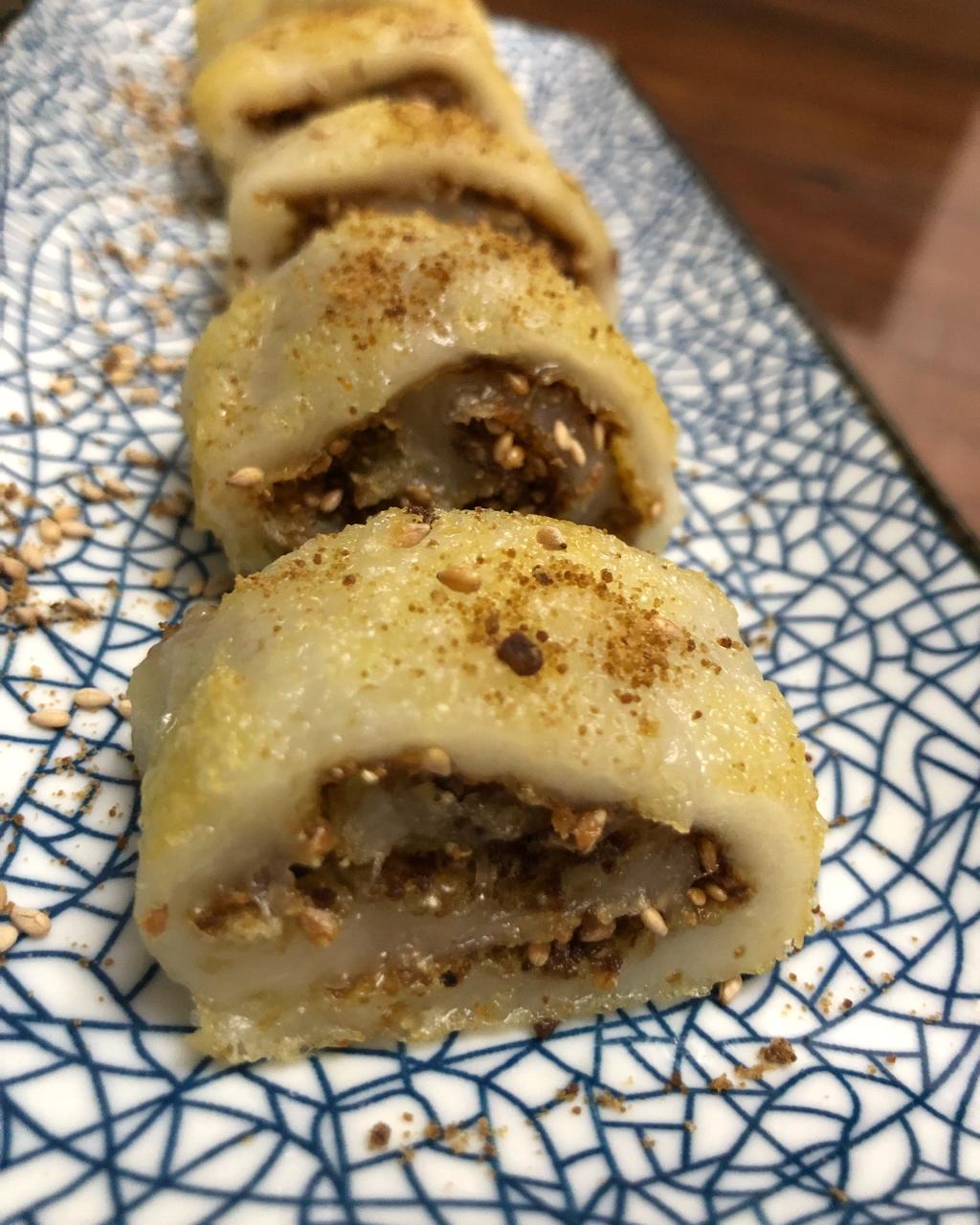 辛梓林做的古法红糖麻糍