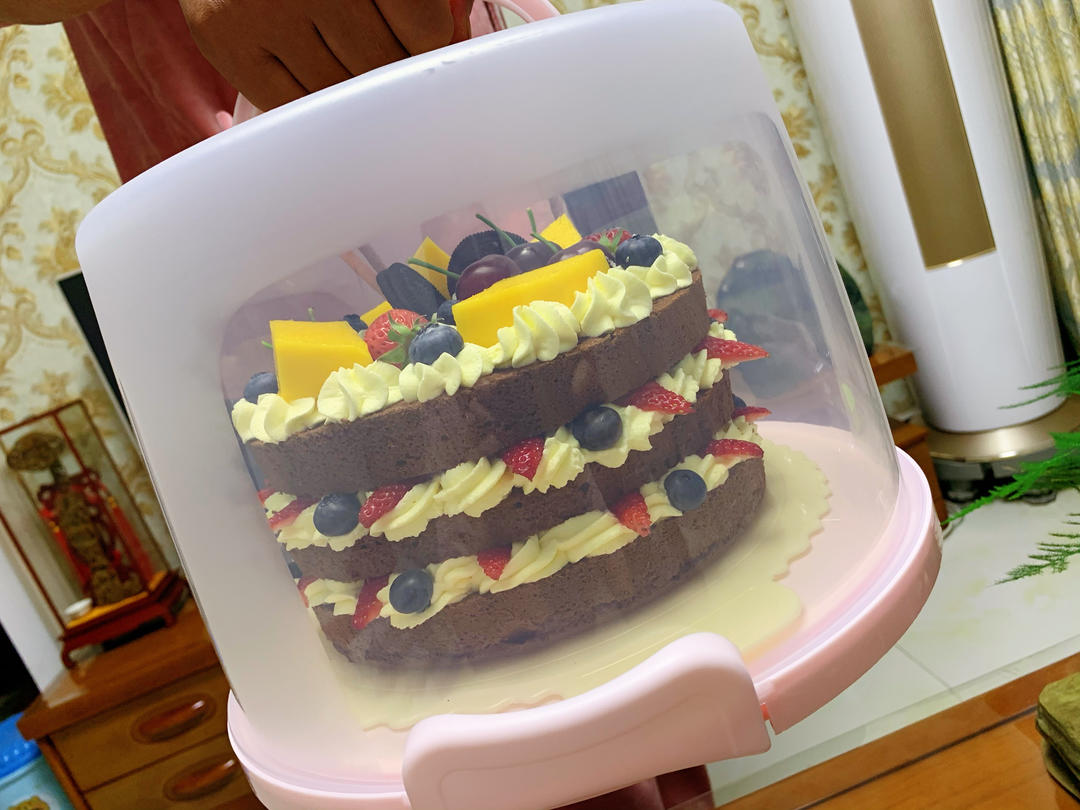 巧克力戚风蛋糕8寸