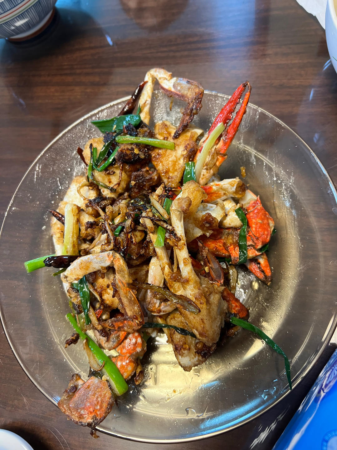 葱姜炒梭子蟹（very easy）