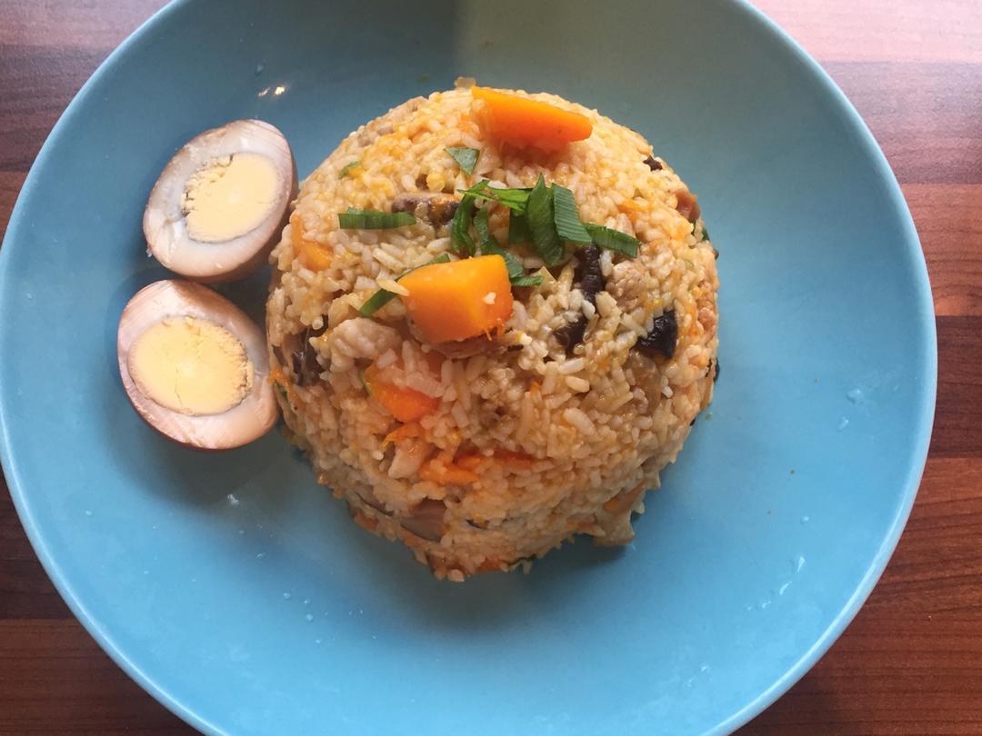 美味到不行的南瓜饭
