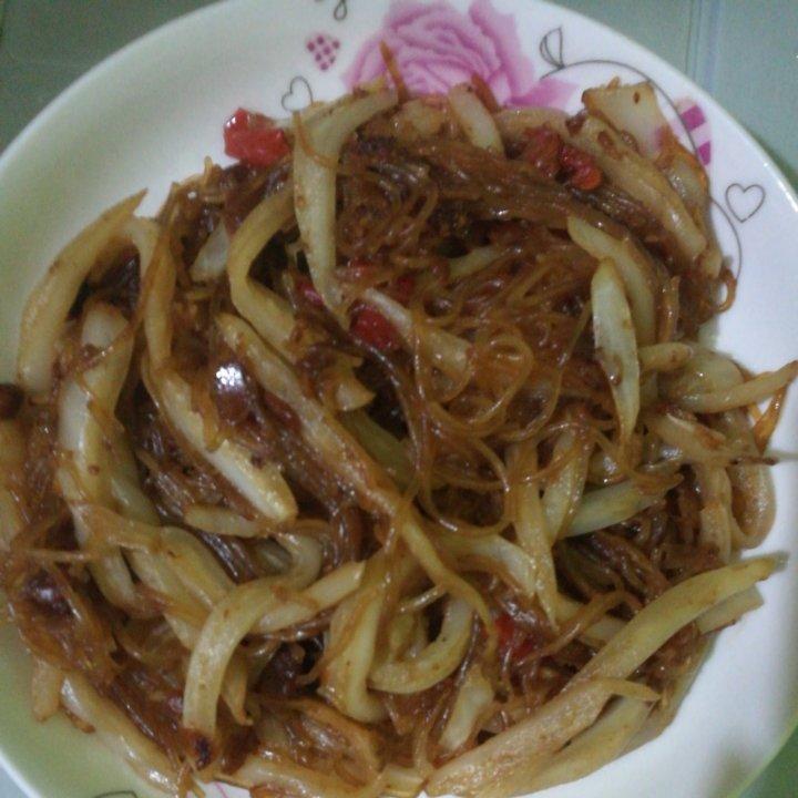 大白菜炒粉丝