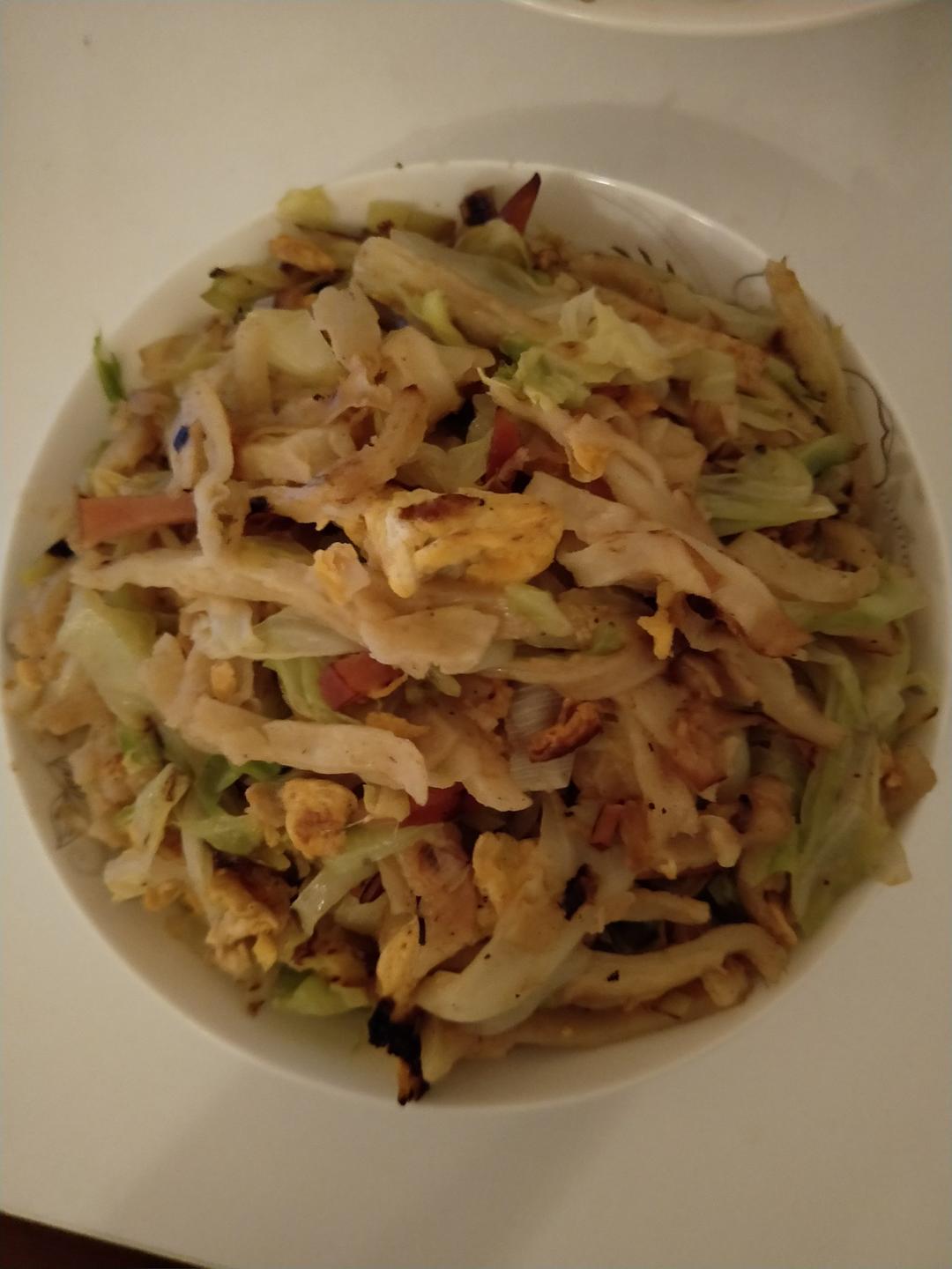 茉莉219做的快手炒饼丝