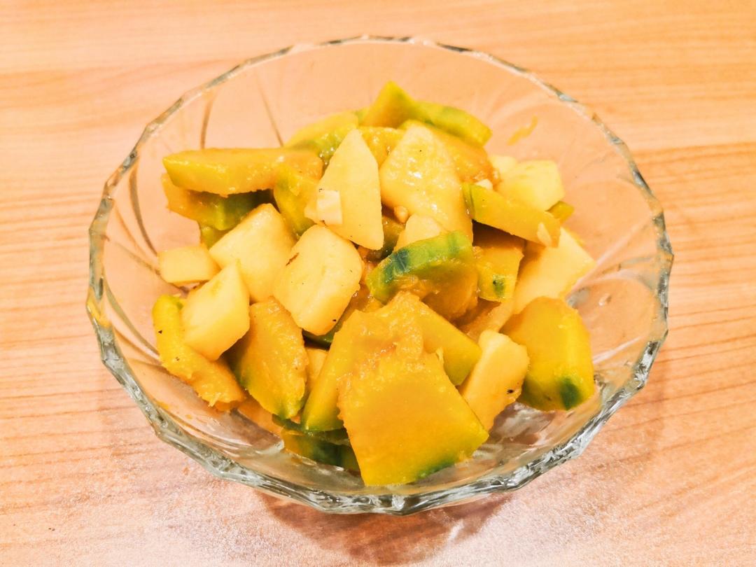 素食之南瓜炖土豆
