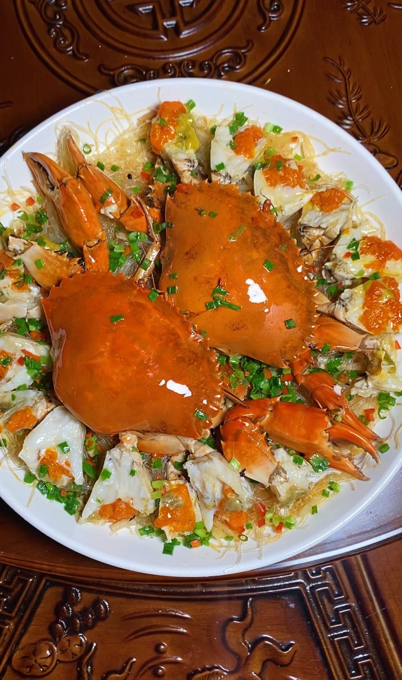 备战年夜饭——粉丝蒸膏蟹