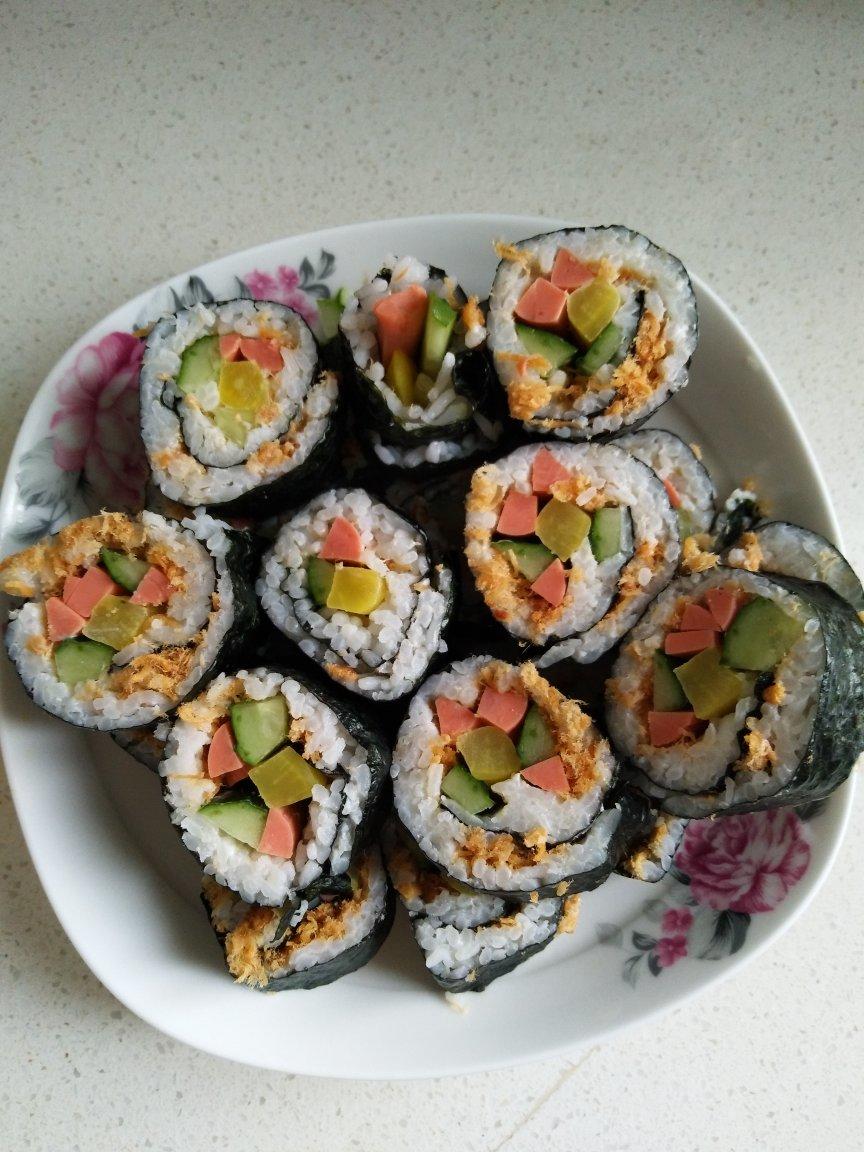 小米mier做的家庭版寿司无寿司醋无寿司米版本69