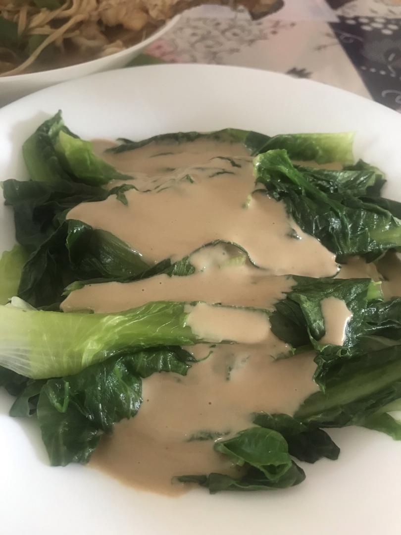凉拌麻酱油麦菜，高颜值的快手菜